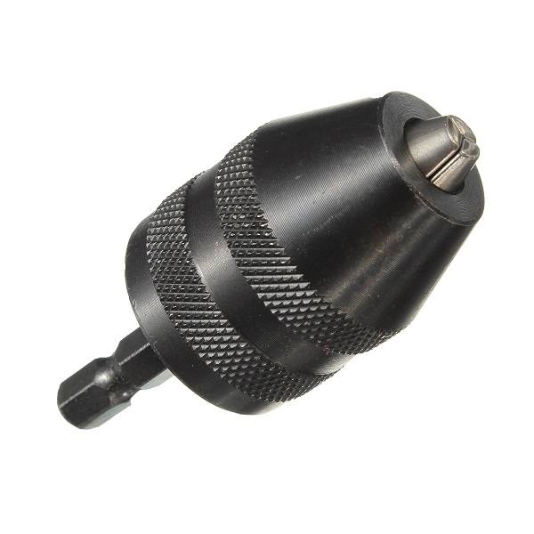1/4 Keyless Drill Bit Chuck Adapter Converter Hex Shank Power Tool - photo 4