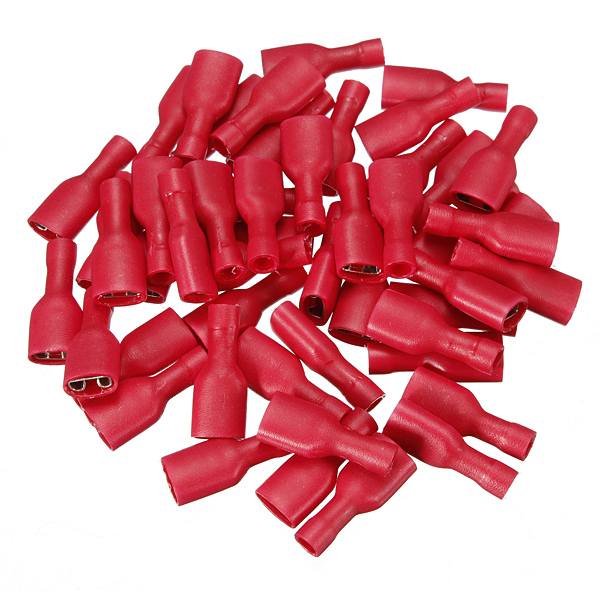 100pcs Male&Female Insulated Spade Quick Wire Crimp Connector Terminal - photo 3