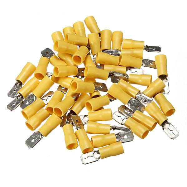 100pcs Male & Female Insulated Spade Crimp Terminal Wire Connector - photo 2