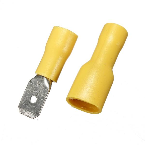 100pcs Male & Female Insulated Spade Crimp Terminal Wire Connector - photo 5