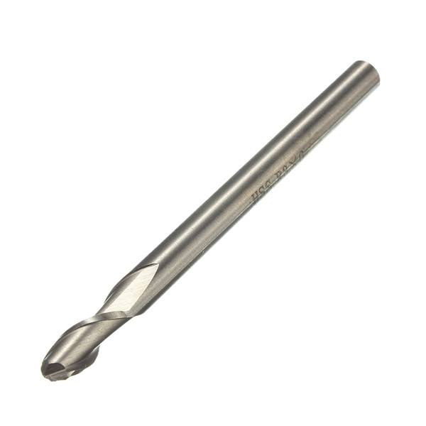 6mmx6mm HSS Straight Shank 2 Flute Ball Nose End Milling Cutter - photo 1