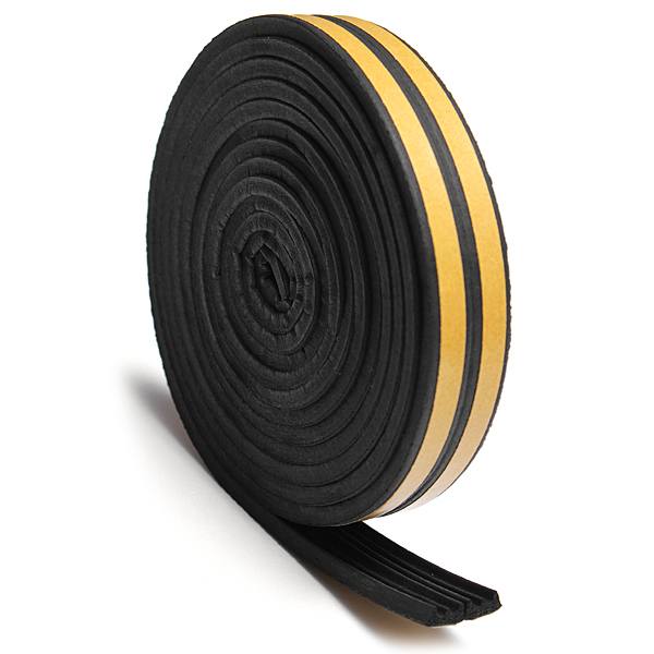 5M Draught Self Adhesive E Type Window Door Excluder Rubber Seal Strip - photo 2