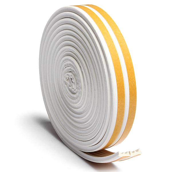 5M Draught Self Adhesive E Type Window Door Excluder Rubber Seal Strip - photo 4
