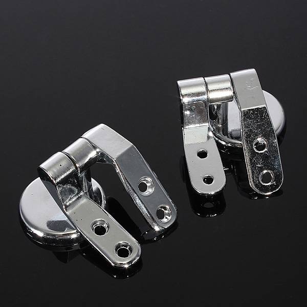Replacement Toilet Seat Hinge Set Chrome Hinge With Fittings - photo 3