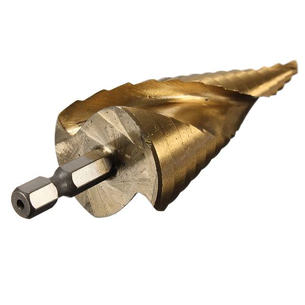 Drillpro DB-S1 3pcs HSS Spiral Grooved Step Drill Bit 4-12/4-20/4-32 - photo 7