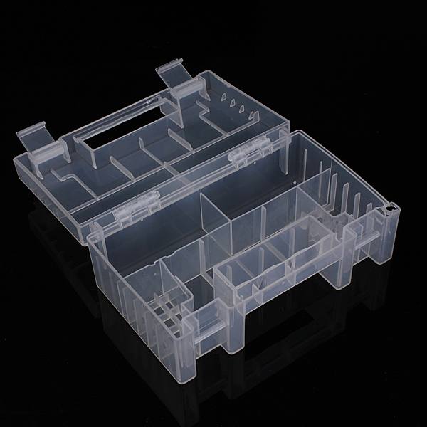 Translucent Hard Plastic Case Holder Storage Box for AA AAA C battery - photo 2
