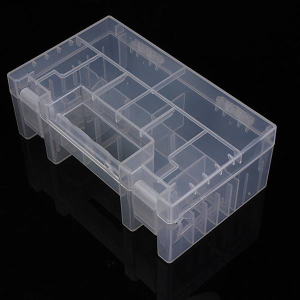 Translucent Hard Plastic Case Holder Storage Box for AA AAA C battery - photo 3
