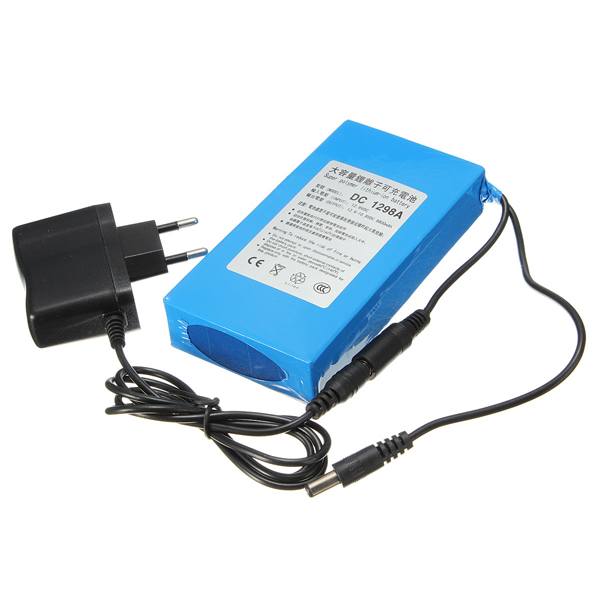 DC12V 4500mAh Super Rechargeable Portable Lithium Battery EU Plug - photo 2