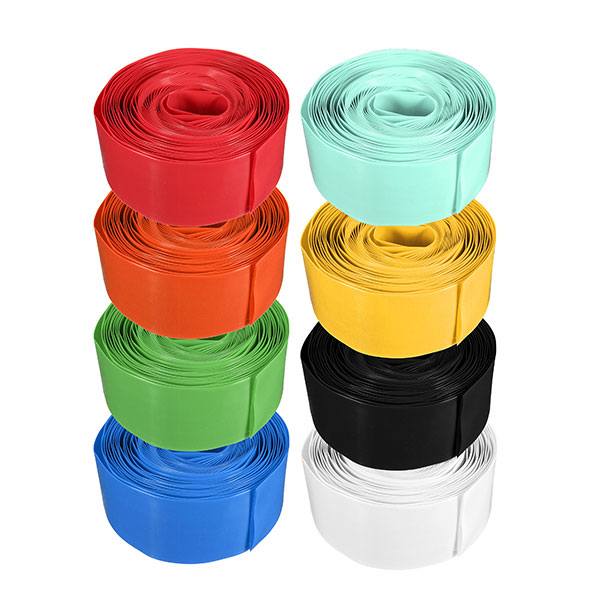 2M Flat 29.5MM 18.5MM PVC Heat Shrink Tubing For 18650 18500 Battery - photo 2
