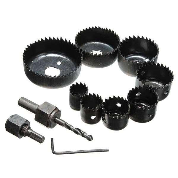 11 in 1 19-64mm Metal Alloys Wood Hole Saw Cutting Set Kit - photo 4