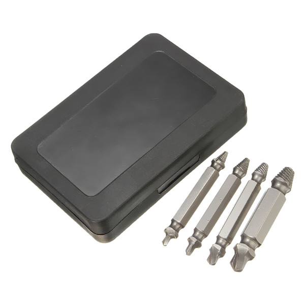 Drillpro 4PCS Double Side Damaged Screw Extractor Out Remover Bolt Stud Tool - photo 9