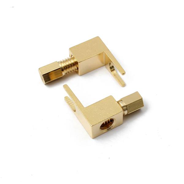 4pcs 20-8AMG Gold Plated Spade Banana Fork Plug For Mcintosh Fisher Eico Adapter - photo 6