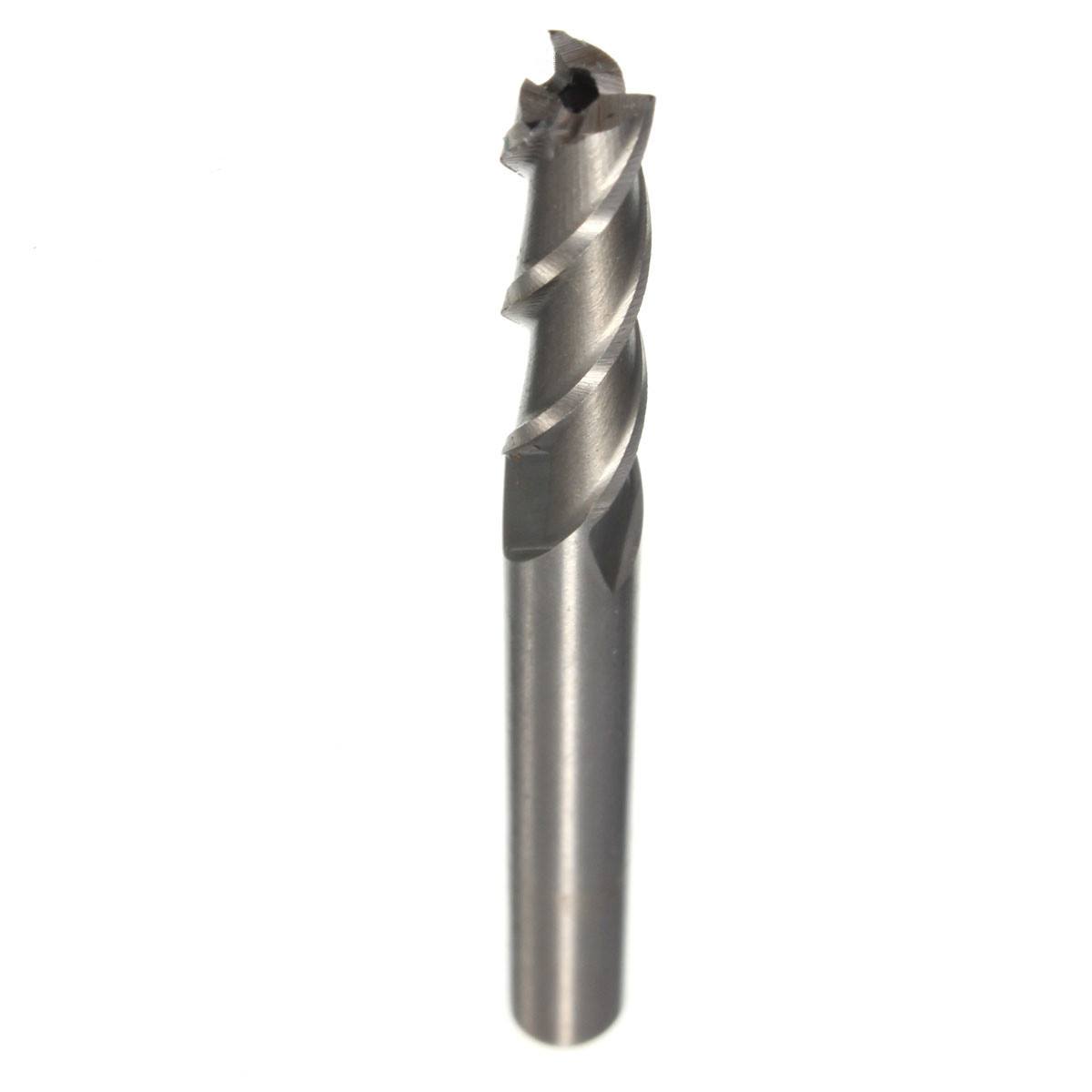 6mm x 6mm 3 Flute HSS  Aluminium End Mill Cutter Extended CNC Bit Milling Cutter - photo 2