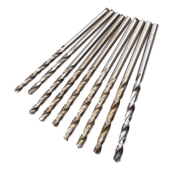 10Pcs 0.3-3mm Micro HSS Twist Drilling Bits Straight Shank Electrical Drill Tool - photo 3