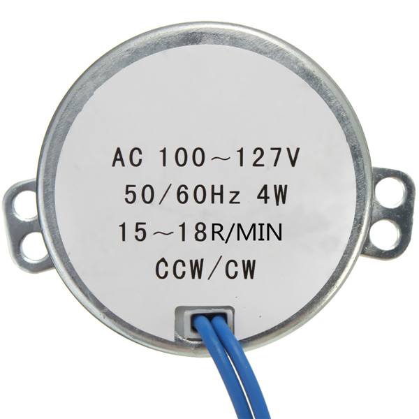 Turntable Synchronous Motor  Robust 50/60Hz AC100-127V 4W 15-18RPM - photo 1