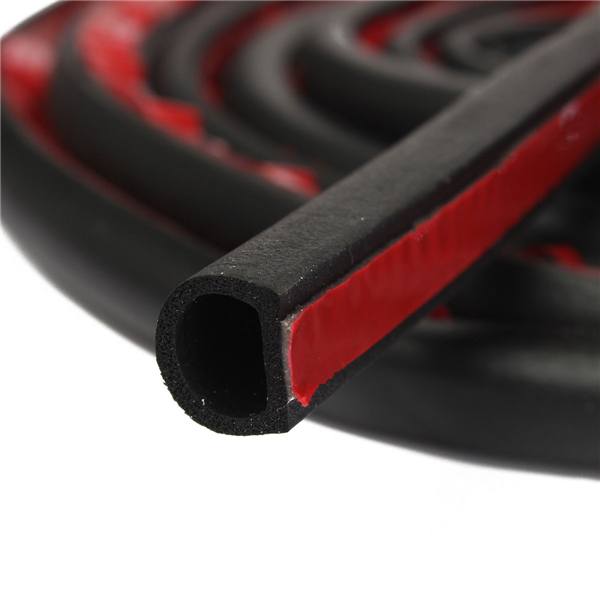 4M D Shape Car Truck Motor Door Hollow Rubber Seal Weather Strip 14x12mm - photo 4