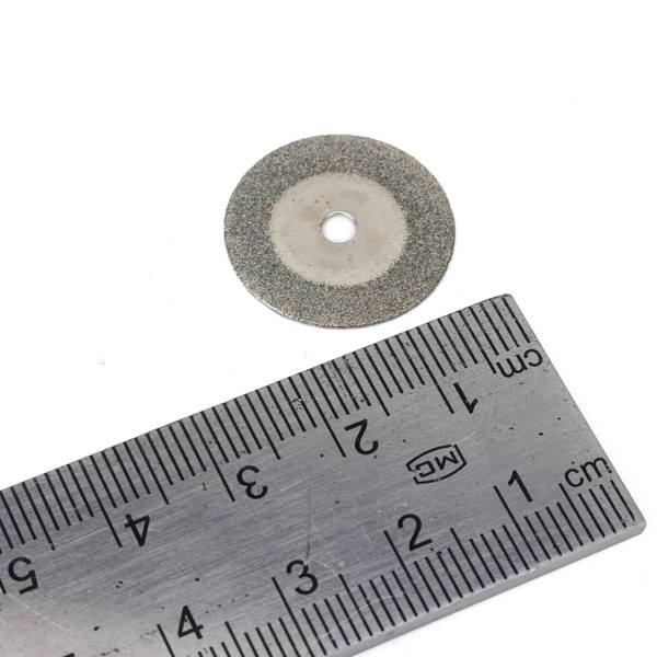 10pcs 20mm Diamond Grinding Wheel Slice with Two 3mm Shank Mandrels for Dremel Rotary Tool - photo 6