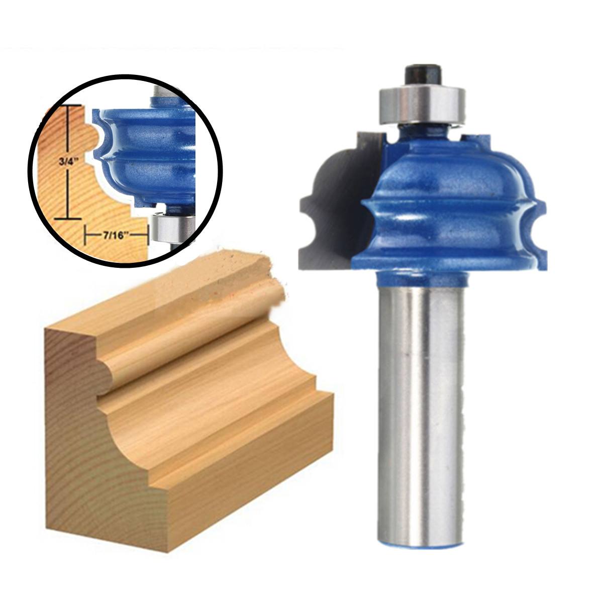 Drillpro RB28 1/2 Inch Shank Rail And Stile Router Bit Woodworking Chisel Cutter - photo 1