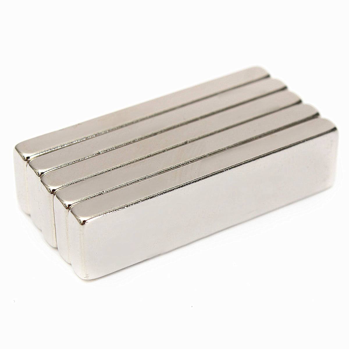 5pcs N52 40x10x4mm Strong Block Magnets Rare Earth Neodymium Magnets - photo 2