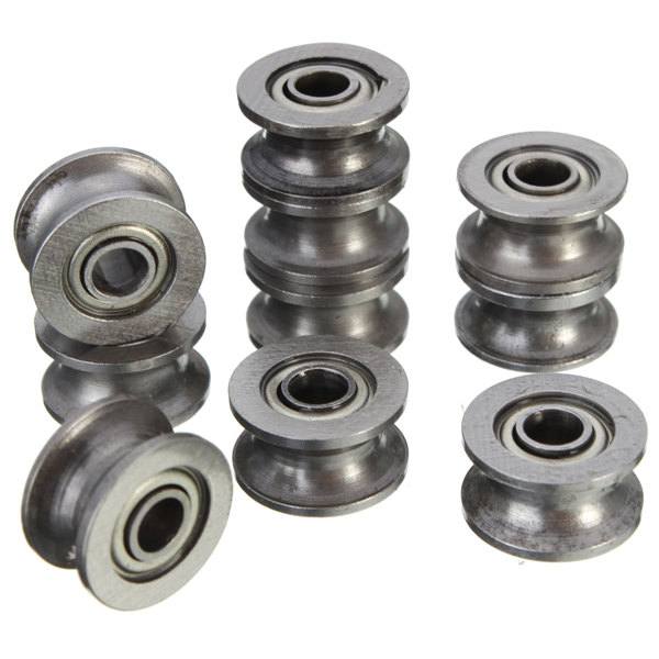 10pcs 624ZZ 4x13x7mm HCS U Groove Sealed Ball Bearings Guide Pulley Ball Bearing - photo 1