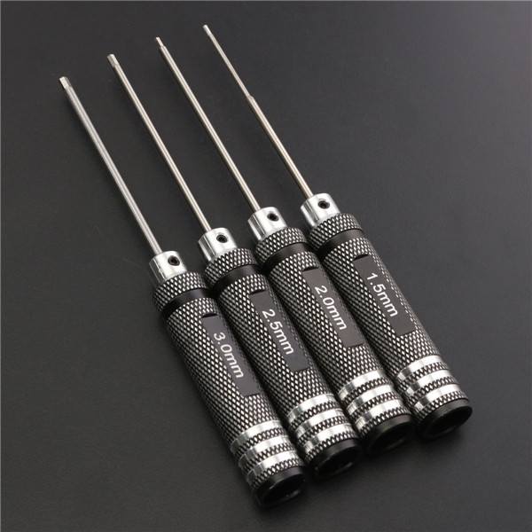 Drillpro 4pcs Hex Screwdriver Tool Kit 1.5/2.0/2.5/3.0mm Black Repair Tool Set - photo 9