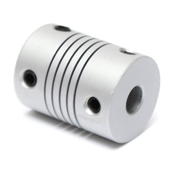 6mm x 6.35mm Aluminum Flexible Shaft Coupling OD19mm x L25mm CNC Stepper Motor Coupler Connector - photo 3
