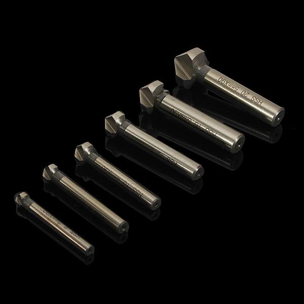 6pcs 6.3mm -20.5mm 90 Degrees HSS Countersink Drill Bits Chamfer Drills Woodworking Tool - photo 4