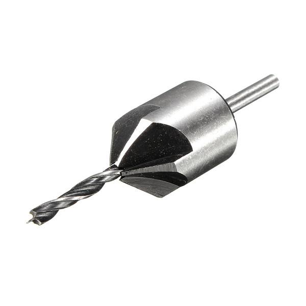 3mm Three Sharp HSS Carpentry Countersink Drill High Speed Steel Drill Bit with Wrench - photo 4