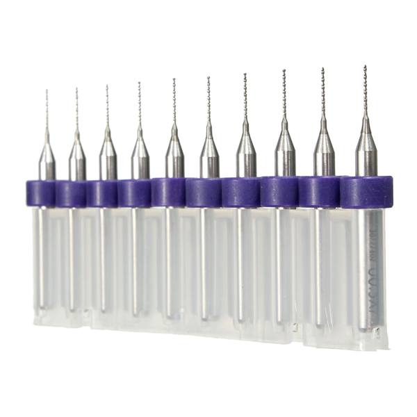 10pcs 0.5mm Mini PCB Drill Bits For CNC Print Circuit Board Tungsten Steel - photo 3