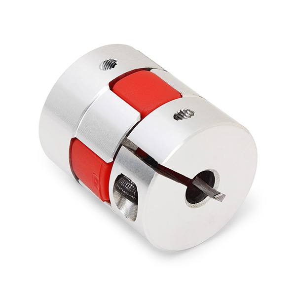 Machifit 6.35x10mm Aluminum Flexible Spider Shaft Coupling CNC Stepper Motor Coupler Connector OD25mm x L30mm - photo 2