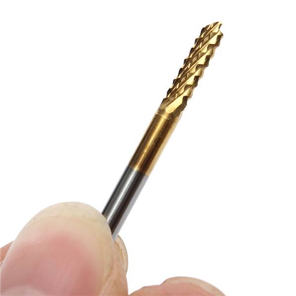 3mm End Mill Cutter CNC PCB Rotary Burr Tungsten Steel Titanium Coat Carbide Engraving Bit - photo 4