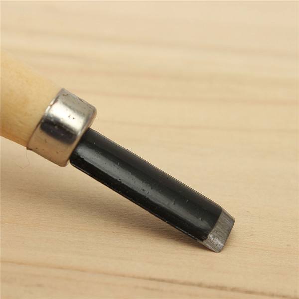 10pcs Wood Carving Chisel Set High Carbon Steel with Wooden Handle - photo 8