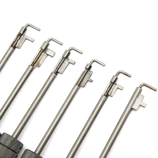 DANIU 6Pcs Improved Flag Pole with Pin Locksmith Lockpicks Tools Set - photo 2