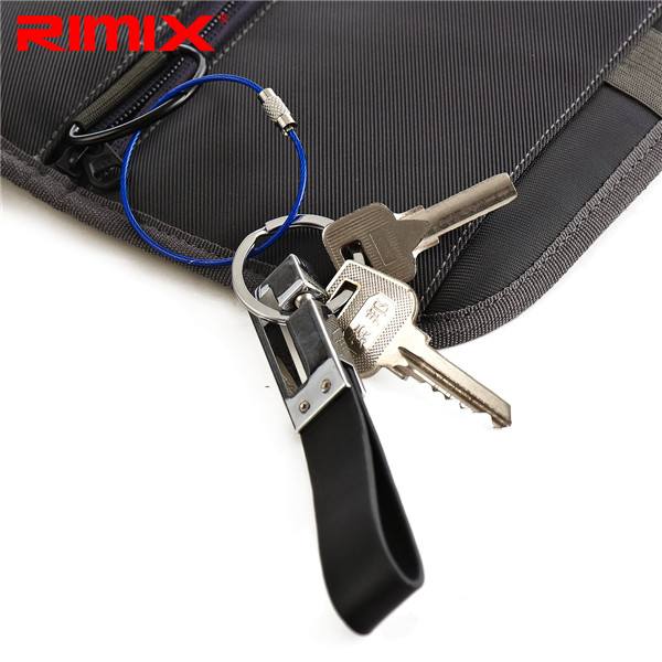 Rimix Stainless Steel PVC Insulated Rubber Overstretches Wire Circle Colorful Keychain Key Ring - photo 6