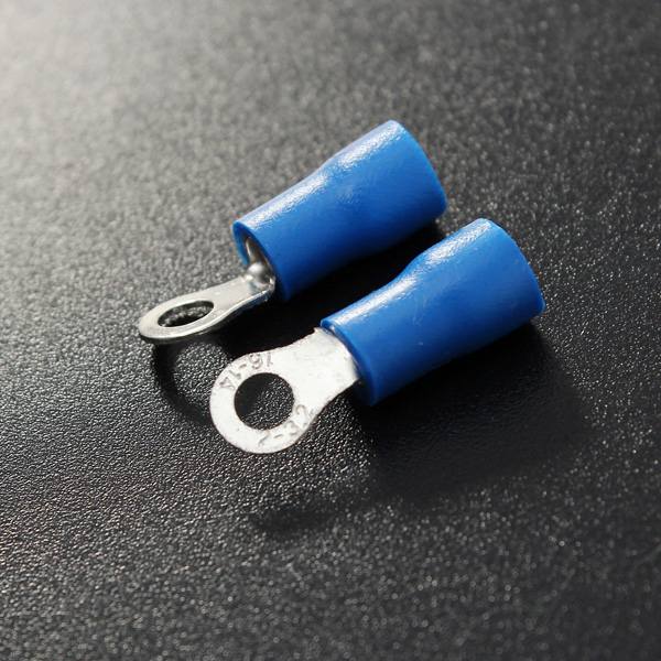 25PCS Blue Rubber PVC Terminals Insulated Ring Connector RC 1.5-2.5mm - photo 3