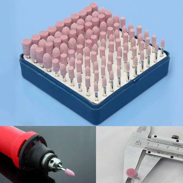 100pcs Abrasive Stone Point Grinding Head Wheel Tool Kit For Dremel Rotary Tools - photo 6