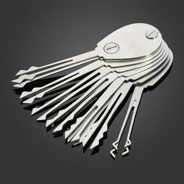 DANIU 20psc Foldable Car Lock Opener Double Sided Lock Pick Set Locksmith Tools - photo 4