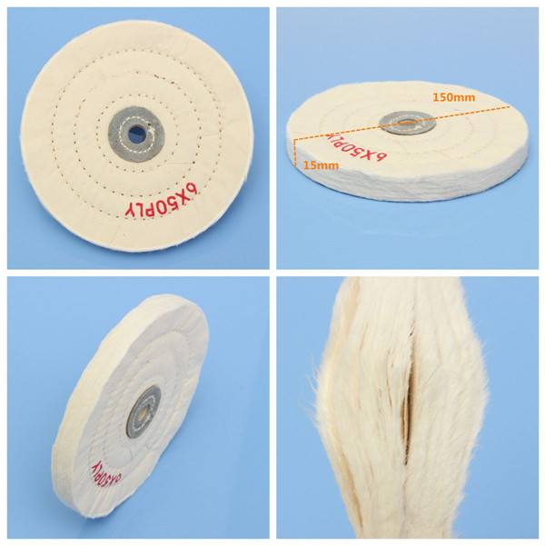 6 Inch Round Felt Wool 1/2inch Arbor Buffer Polisher Buffing Polishing Wheel - photo 8