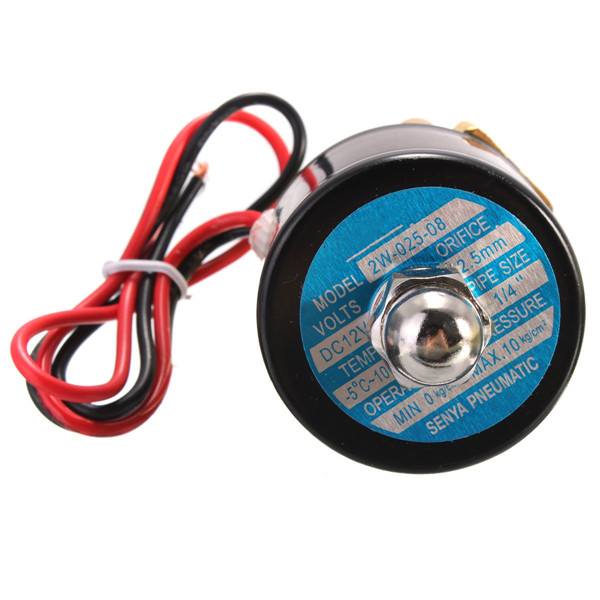1/4 inch Electric Solenoid Valve For Water Air Gas Diesel 12V DC - photo 4
