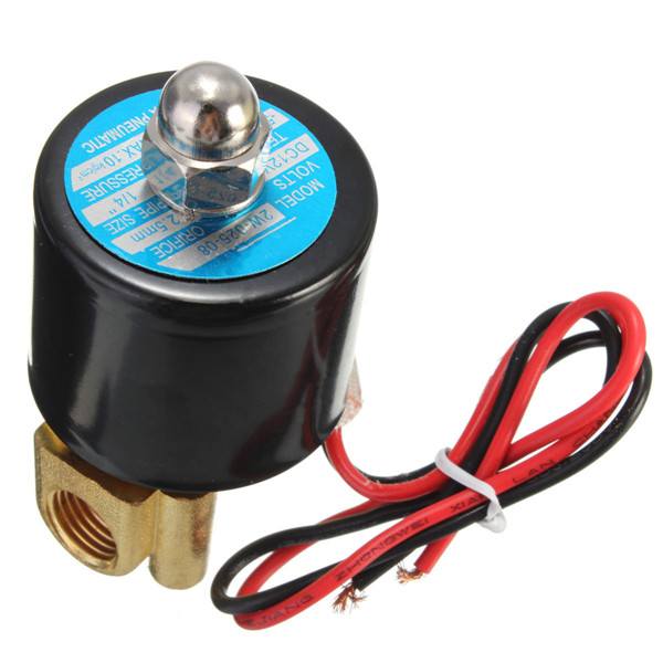 1/4 inch Electric Solenoid Valve For Water Air Gas Diesel 12V DC - photo 3
