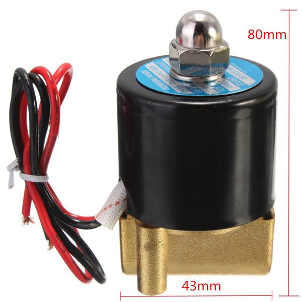 1/4 inch Electric Solenoid Valve For Water Air Gas Diesel 12V DC - photo 7