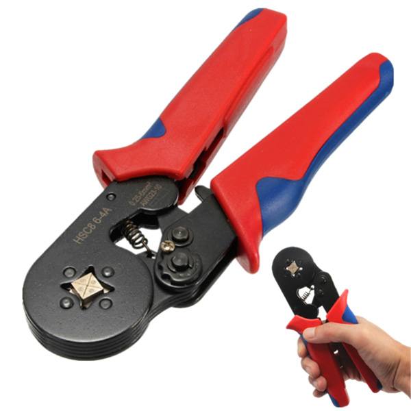 HSC8 6-4A AWG23-10 Wire Stripper Self Adjusting Crimping Plier Ratcheting Ferrule Crimper Tool - photo 2