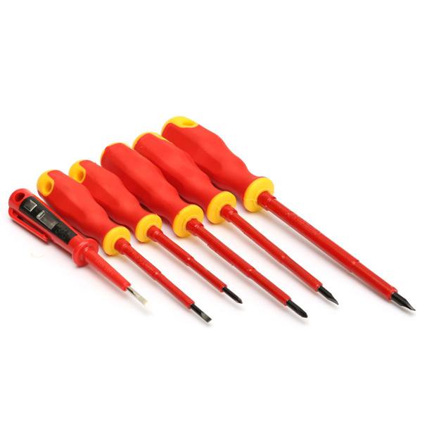 Practical 6 Pcs VDA Electricians Screwdriver Set Electrical Insulated Kit Tools - photo 2