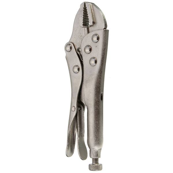 Metal Curved Jaw Vice Grip Locking Vice Mole Grip Plier Clamp Wrench Silver - photo 3