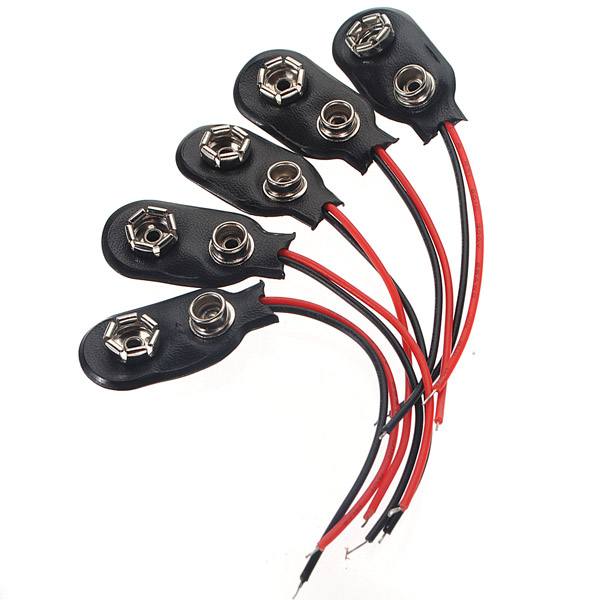 9Volt Battery Clip Connectors 9V Snap Clip Lead Wire - photo 6