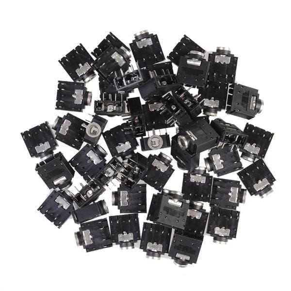 50pcs 3.5mm 5Pin Female Stereo Audio Jack Panel Mount - photo 1