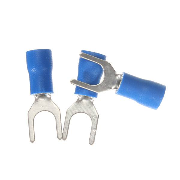 20pcs Heat Shrink Blue Wiring Crimp Butt Fork Terminals Connectors - photo 2