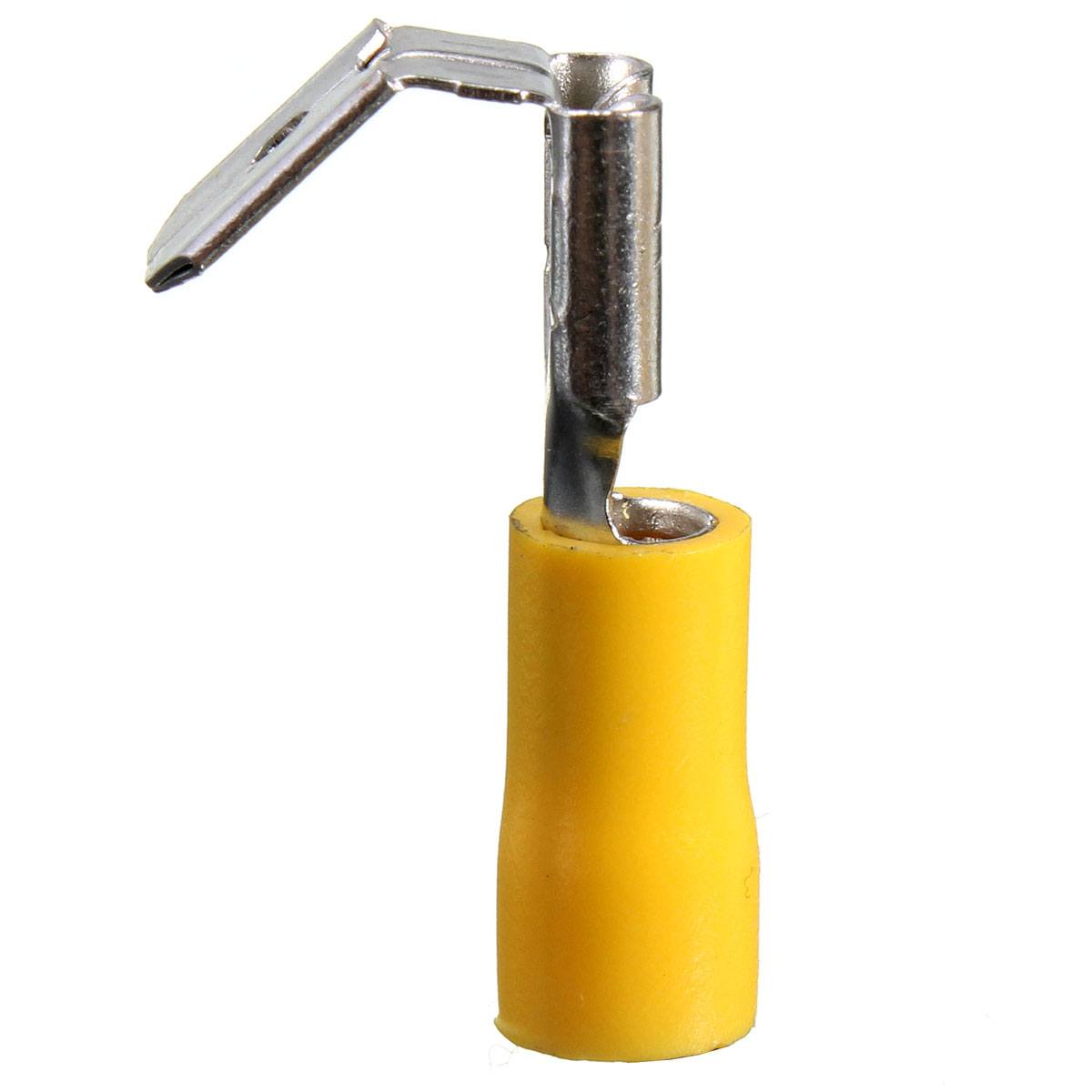 100PCS Back Piggy Back Spade Crimp Connector Terminal 0.5-6.0mm 10-22AWG PVC - photo 10
