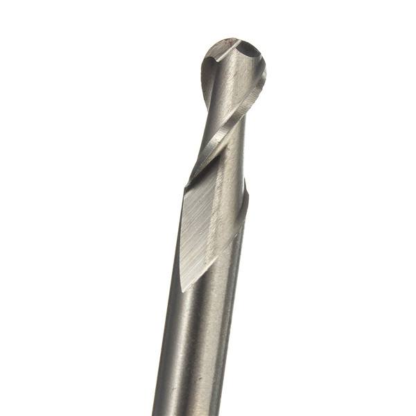 6mmx6mm HSS Straight Shank 2 Flute Ball Nose End Milling Cutter - photo 5