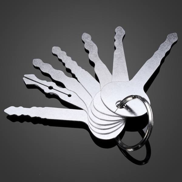 DANIU 7pcs Car Lock Opener Double Sided Lock Pick Set Locksmith Tools - photo 2